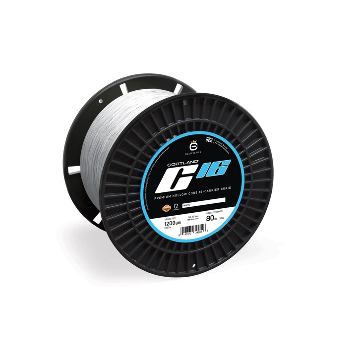 The C16 braid is Braided with a hollow core for fast and reliable splicing.