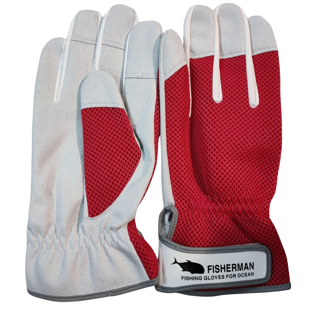 FISHERMAN - FISHING GLOVE -ROUGE