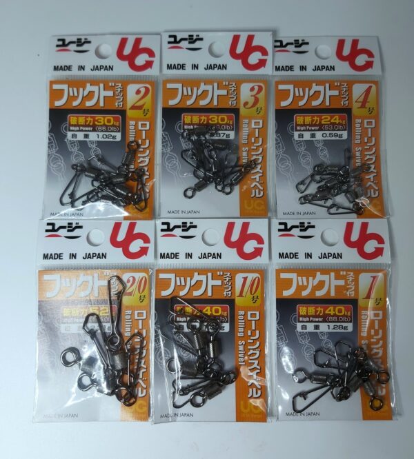 UG ROLLING - ROLLING SWIVELS WITH HOOKED SNAP