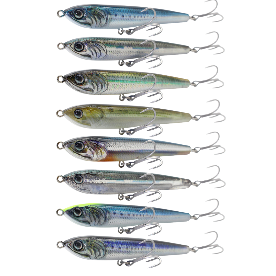 Le LITTLE JACK FORMA STICK est un stickbait coulant de 90mm pour 30g traversé par une armature intégrale. Ils est pourvu d'un réalisme très poussé et imite parfaitement le poisson fourrage.