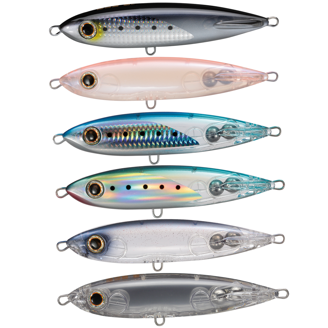Le TOBIIKA de chez SMITH est un Pencil stickbait visant les poissons migrateurs comme le thon, les coryphènes et la sériole (queue jaune), Liche .....