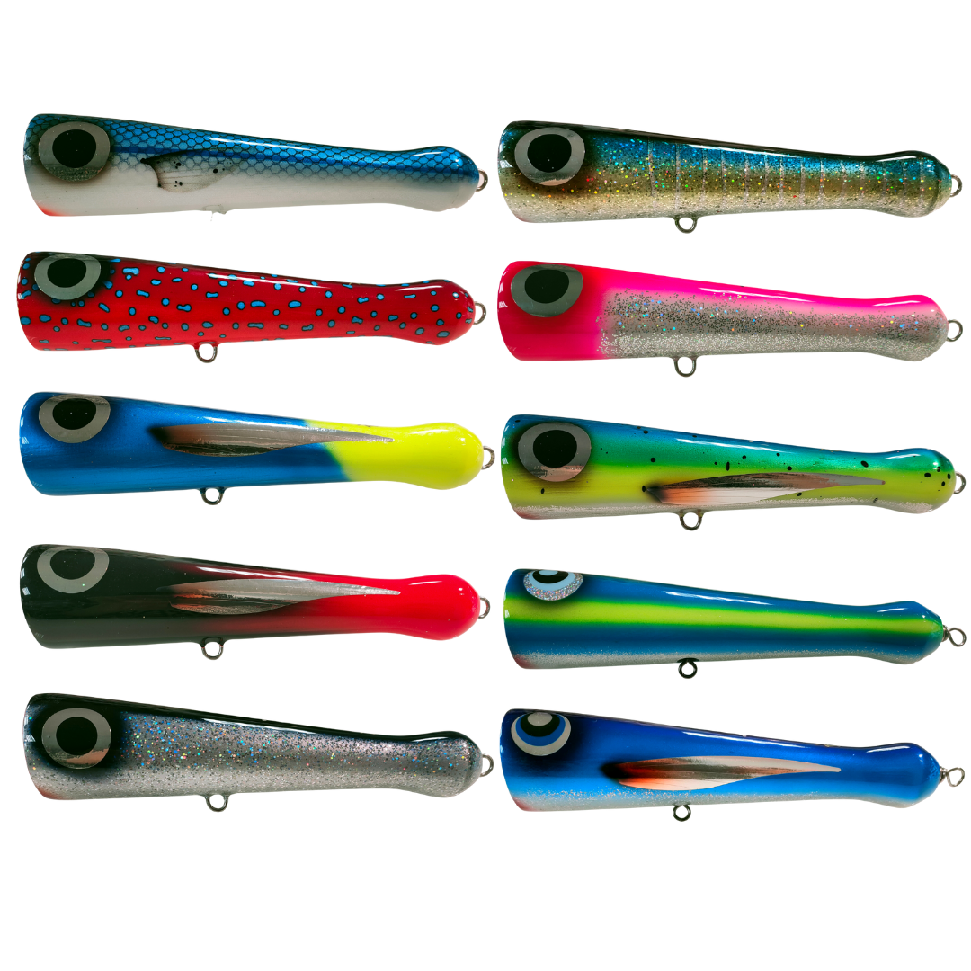 Based on our original West Coast Poppers shape with enhancements improving the look and strength.