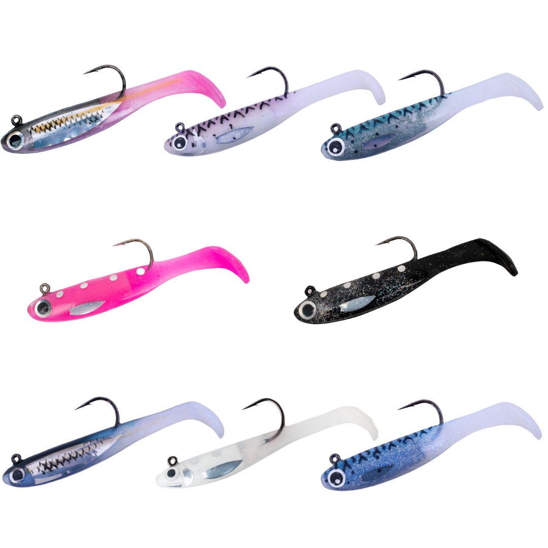 The BERTOX NATURAL SARDINE soft lures have become essential for tuna fishing in the Mediterranean and other seas and oceans.
Their irresistible swimming action triggers strikes even from the most cautious tuna.