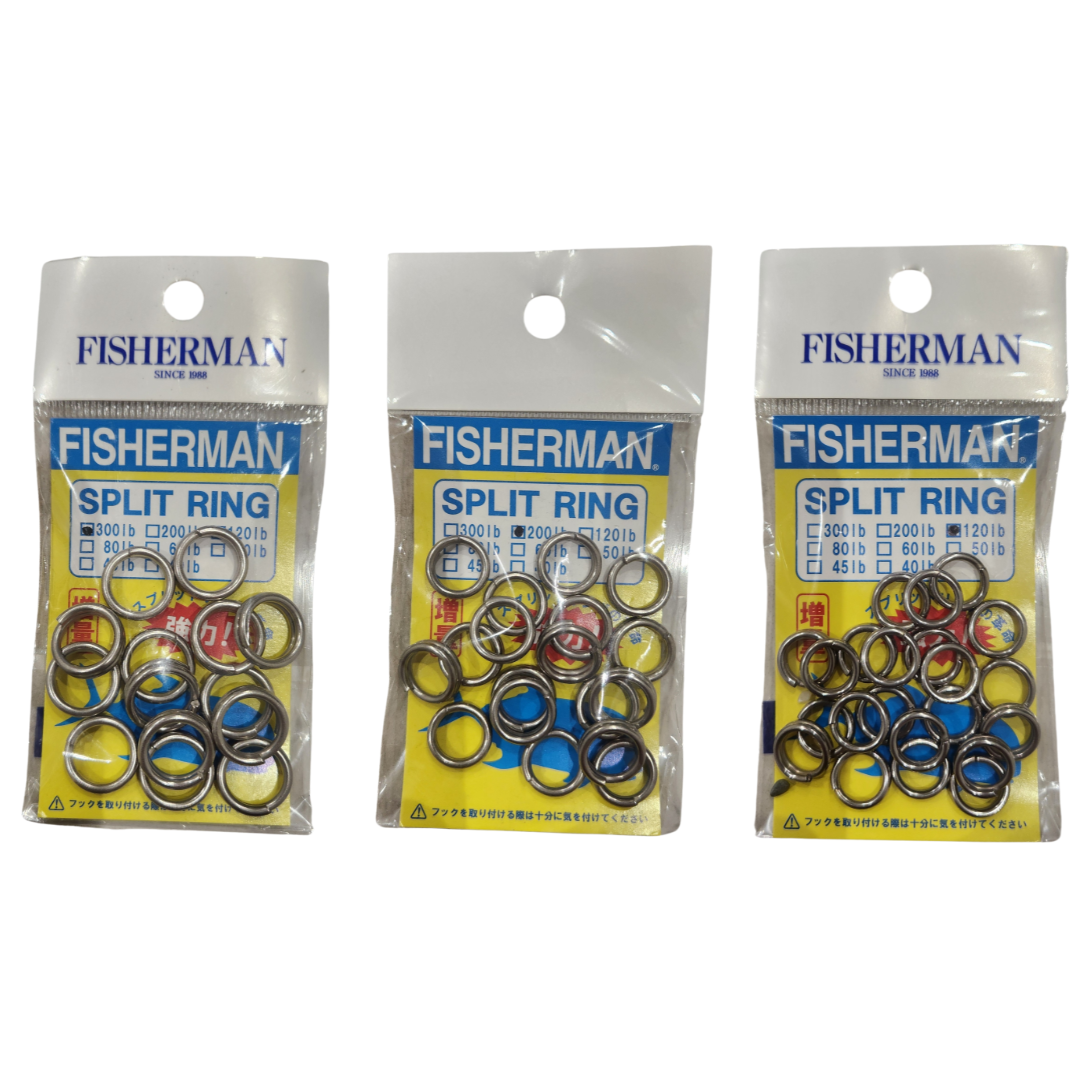 The Fisherman Split Rings are premium-quality 304 stainless steel split rings designed for big-game fishing