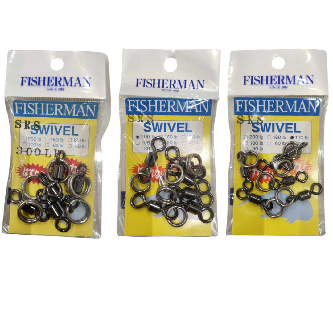 The Fisherman SRS Swivel is considered one of the strongest split ring + swivel systems in the world. It offers exceptional durability, high resistance, and outstanding rotational performance, making it a reliable choice for demanding fishing conditions.