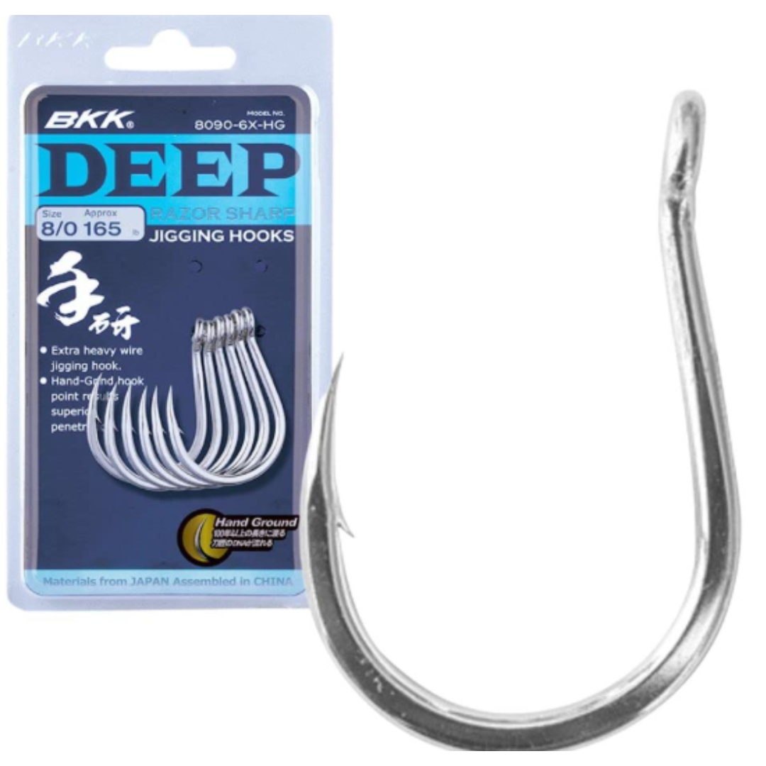 he BKK Deep jigging hook is designed to tackle massive deep-water fish species using fast jigging approaches.