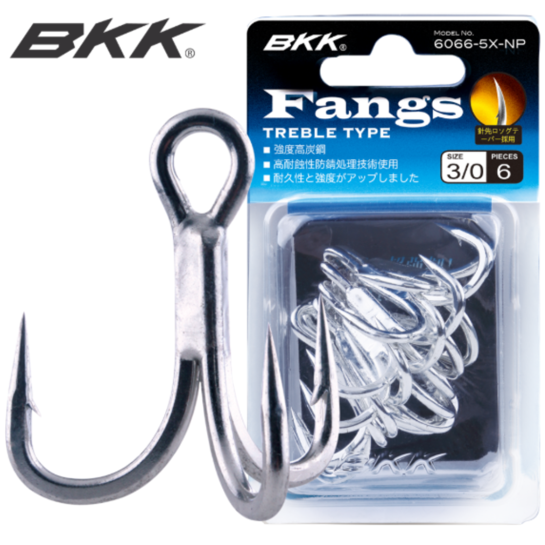 BKK Fangs-65 CB is a treble hook designed with outstanding strength and high versatility.