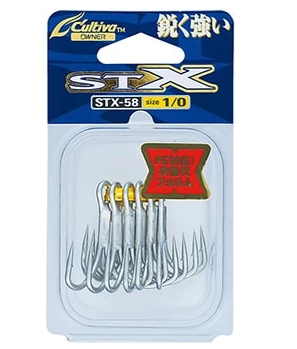 The STX-58 STINGER treble hooks are 3X reinforced.